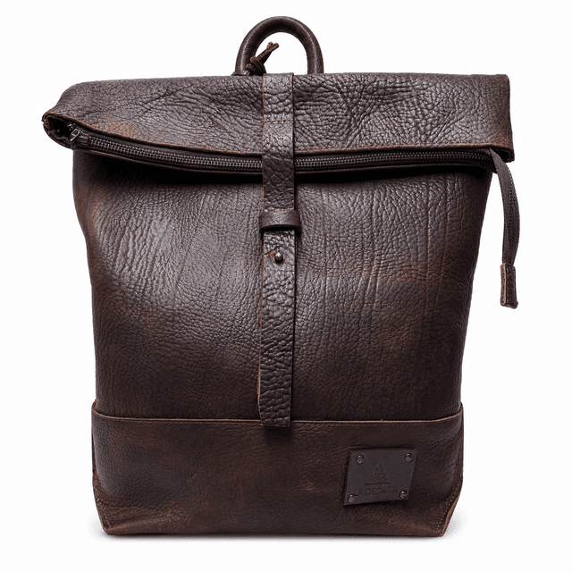 Mochila de Piel Cuello de Toro Café – La Oscaria